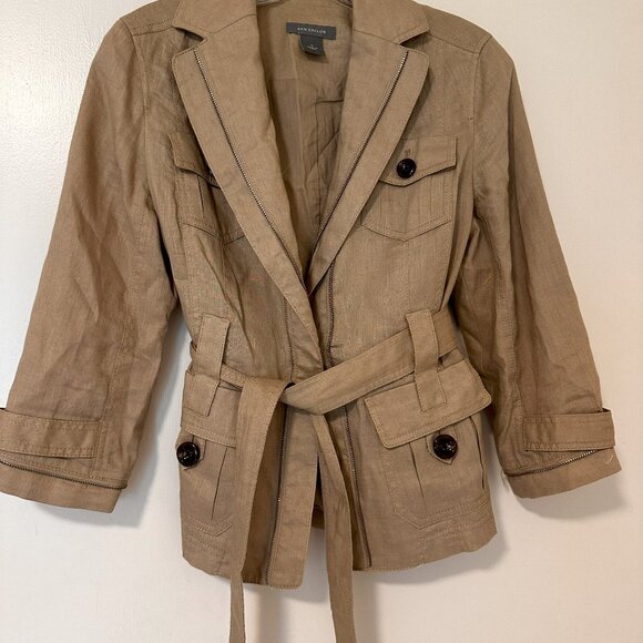 Ann Taylor Linen Safari Jacket - Picture 3 of 6